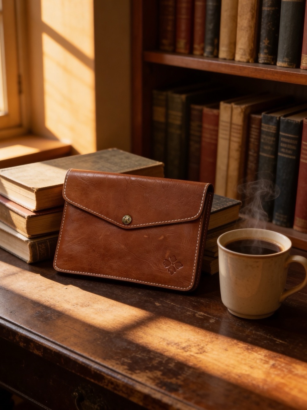 Patricia Nash Heritage Leather Pouch bag clutch